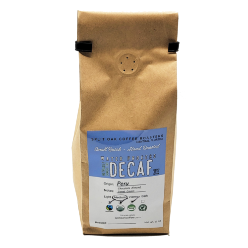 Decaf Swiss Water Process - $16.99 per 12 oz bag